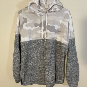 PINK VICTORIA’S SECRET  Gray and White Camo Hoodie